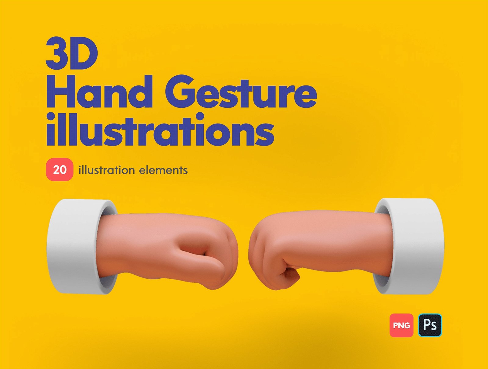 3D illustrations Hand